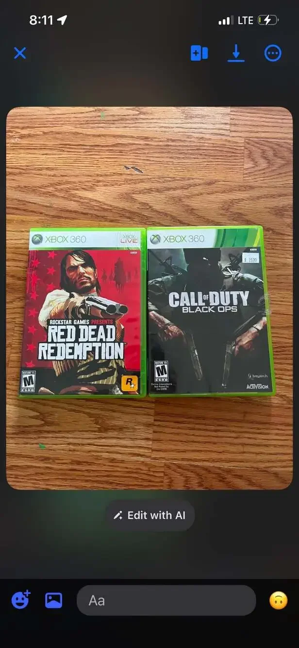 Red Dead Redemption and Call of Duty: Black Ops Xbox 360 Video Game Bundle